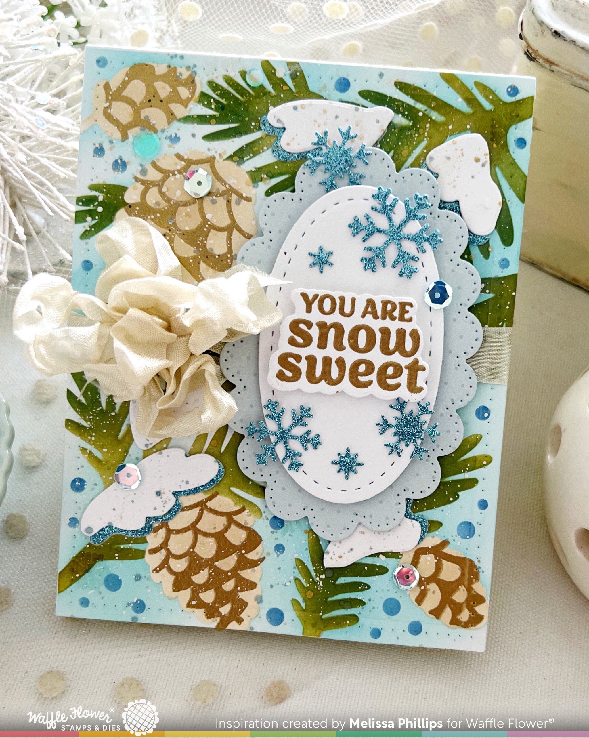 Snowcapped Pinecone Shape Die – WaffleFlower.com