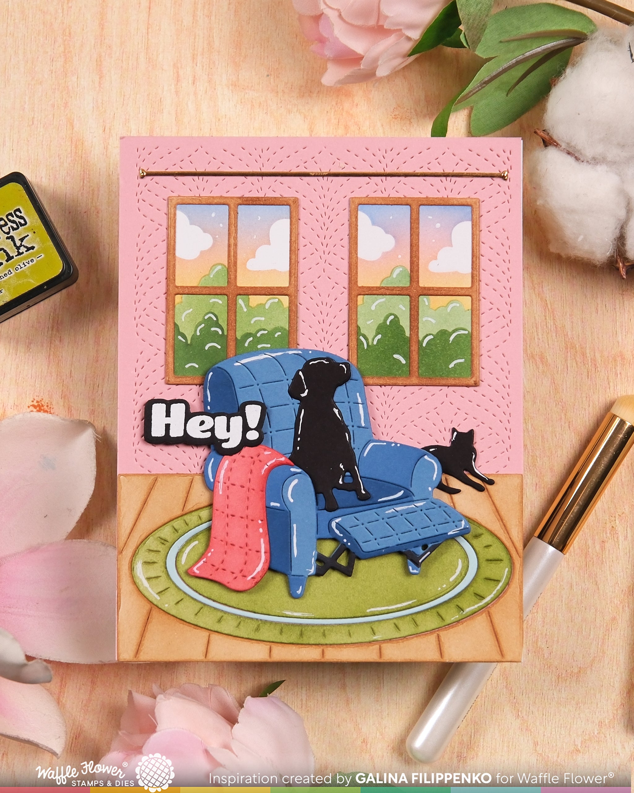 FOREVER BLOSSOMS バンドル/カッティングダイ　犬 Postage Collage Woof Stencil – WaffleFlower.com