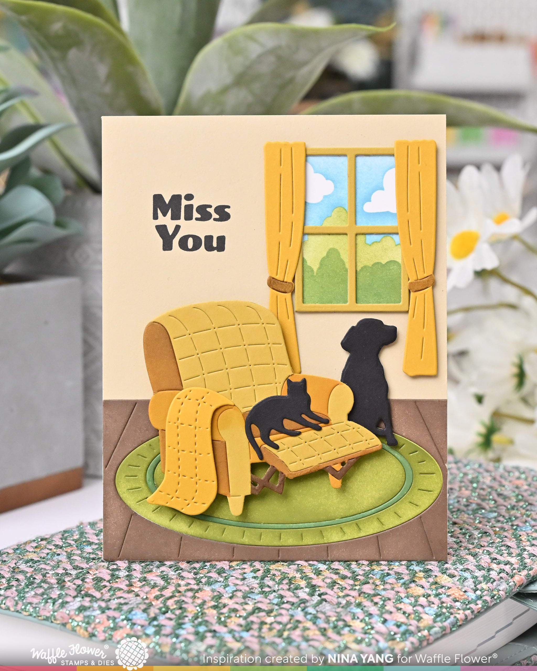 FOREVER BLOSSOMS バンドル/カッティングダイ　犬 Postage Collage Woof Stencil – WaffleFlower.com
