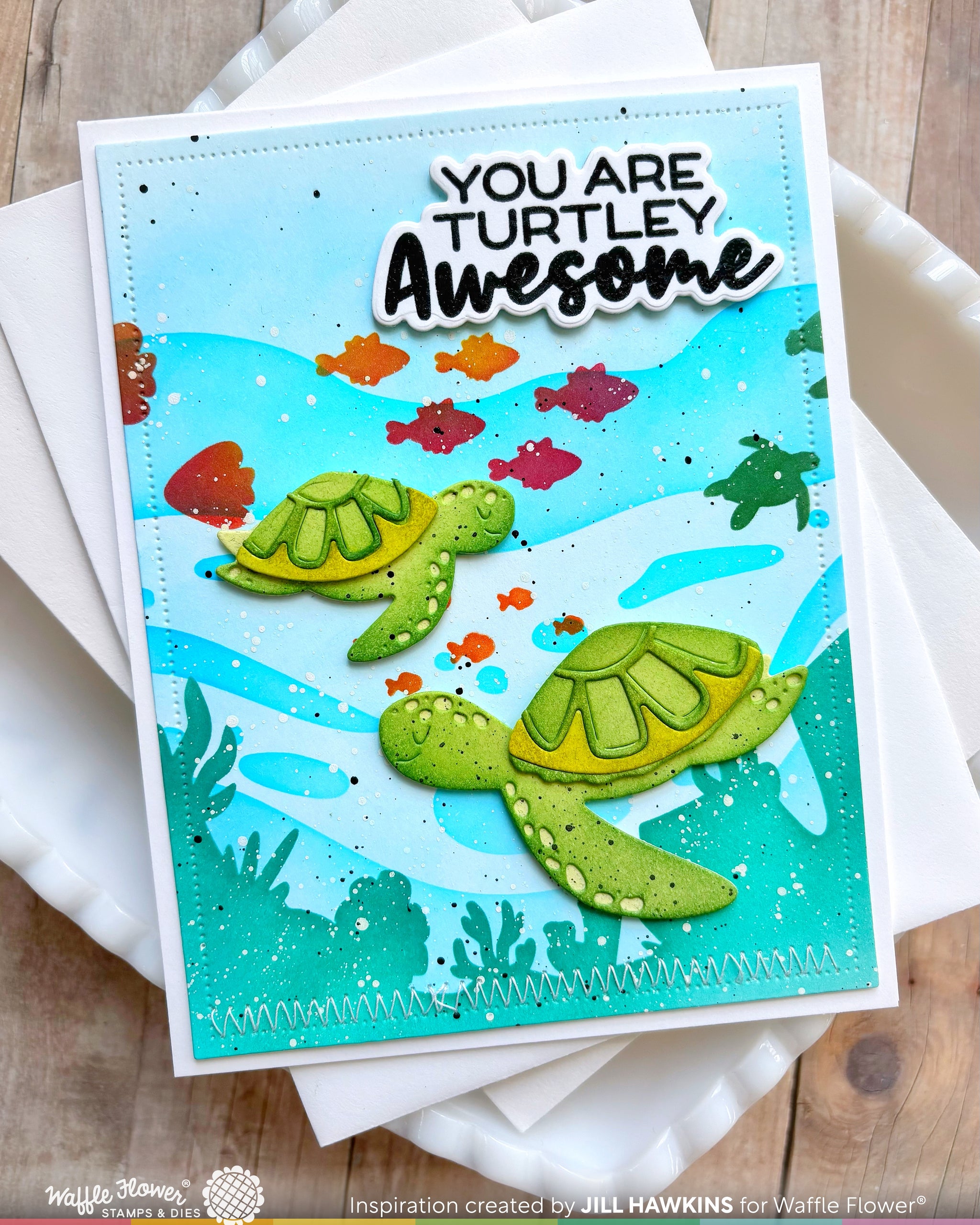 Bubbly Sentiments Matching Die – WaffleFlower.com