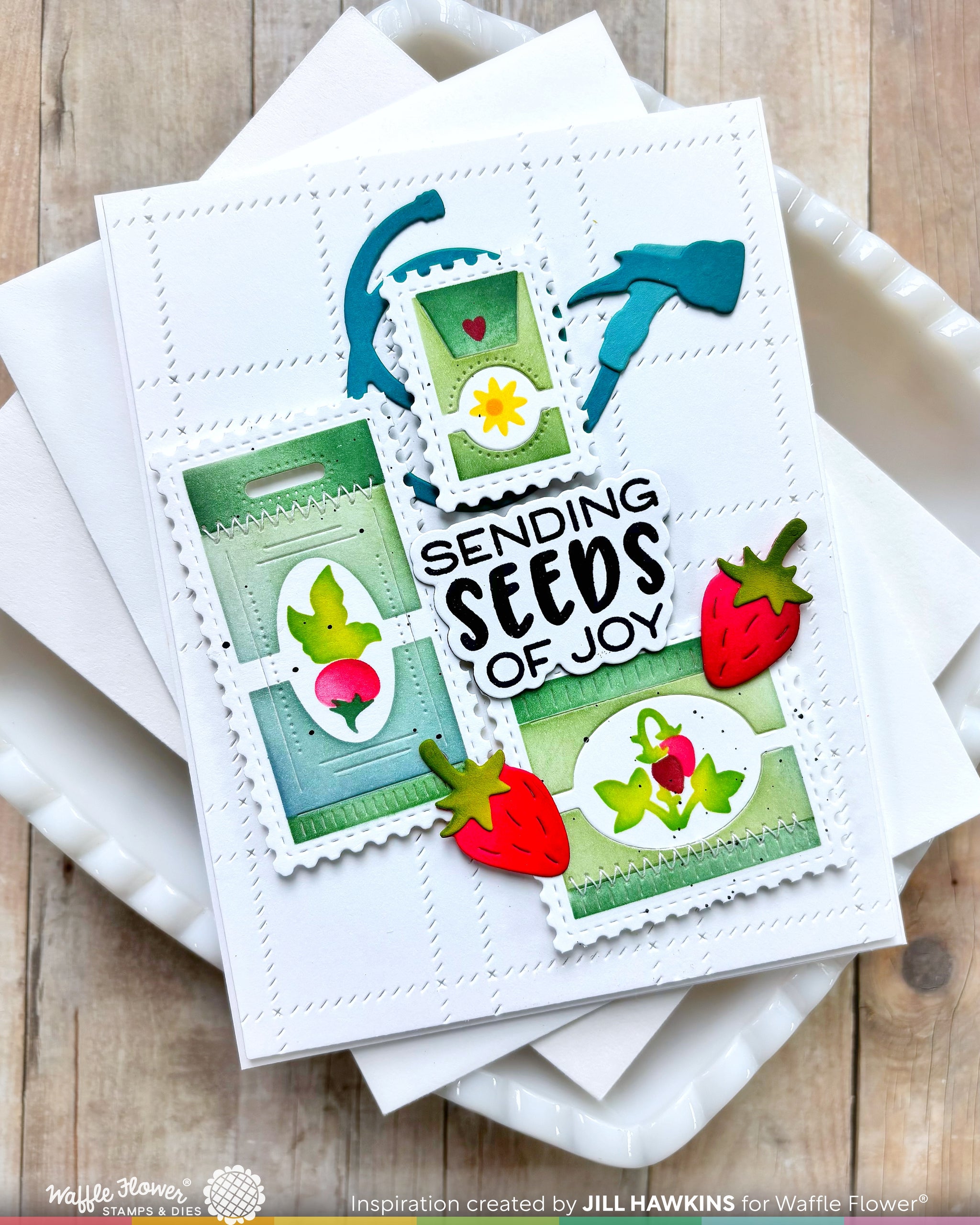 Green Thumb Sentiments Stamp Set – WaffleFlower.com