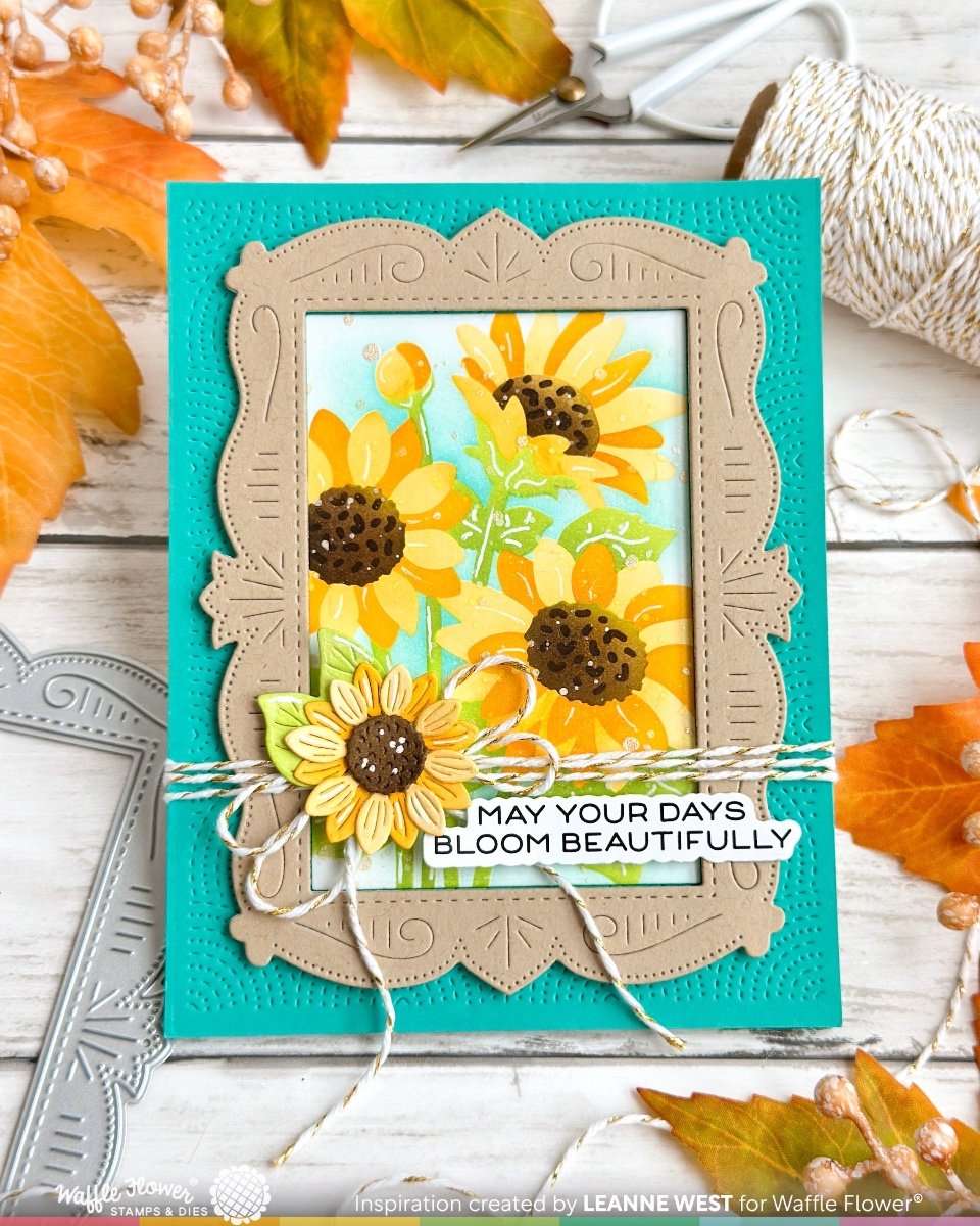 Sunshine Days Sentiments Matching Die – WaffleFlower.com