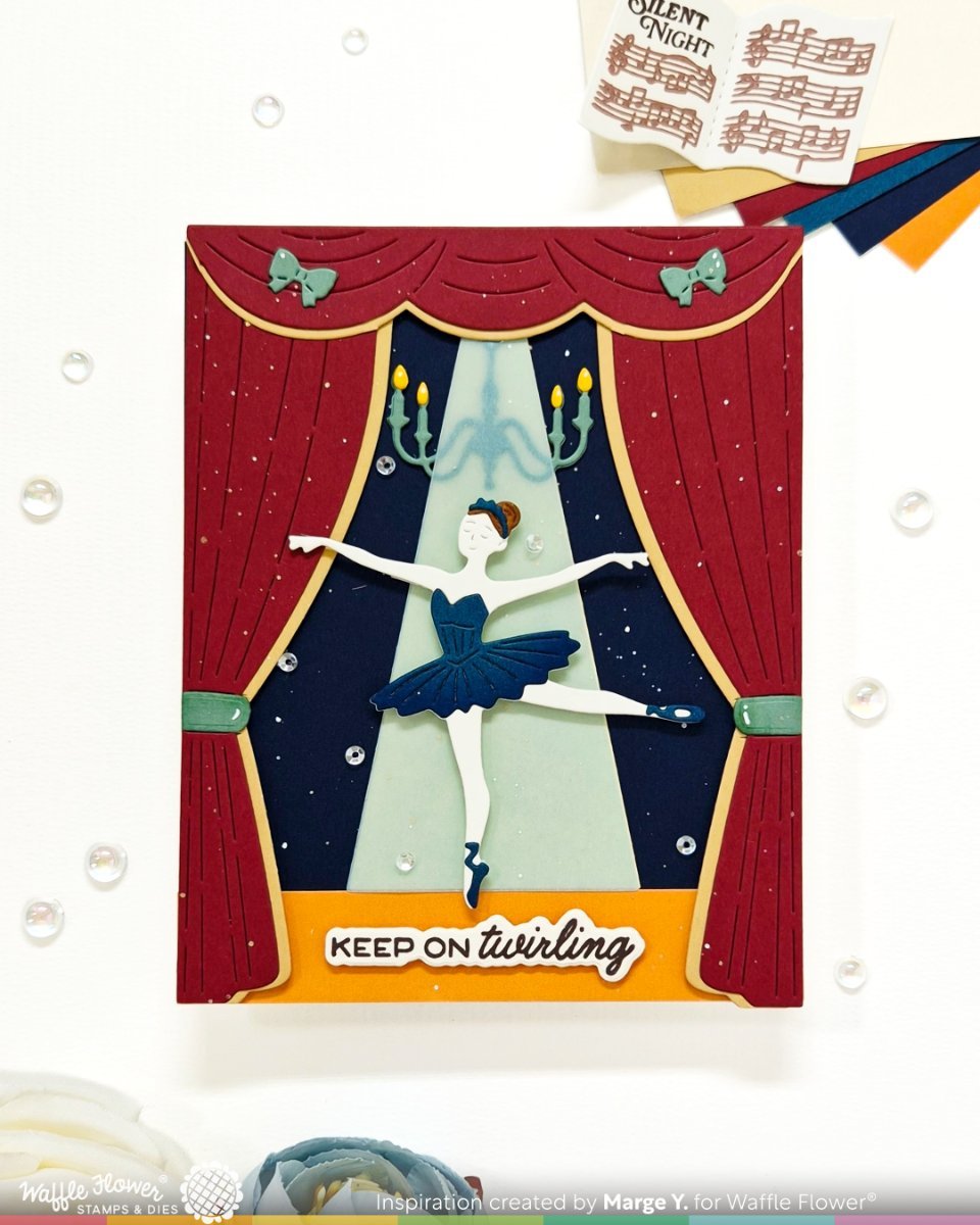Ballerina Music Box Die – WaffleFlower.com