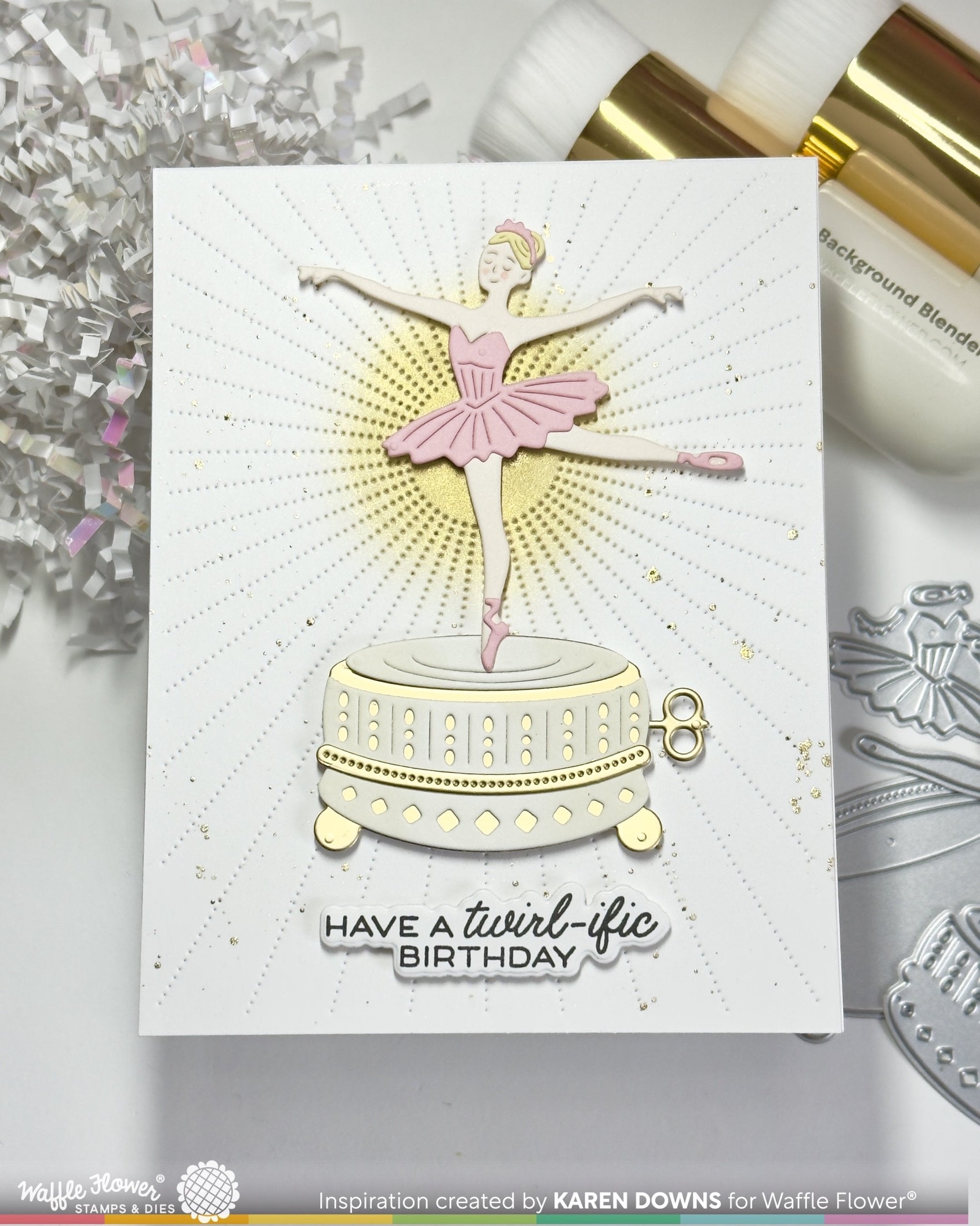 Ballerina Music Box Die – WaffleFlower.com