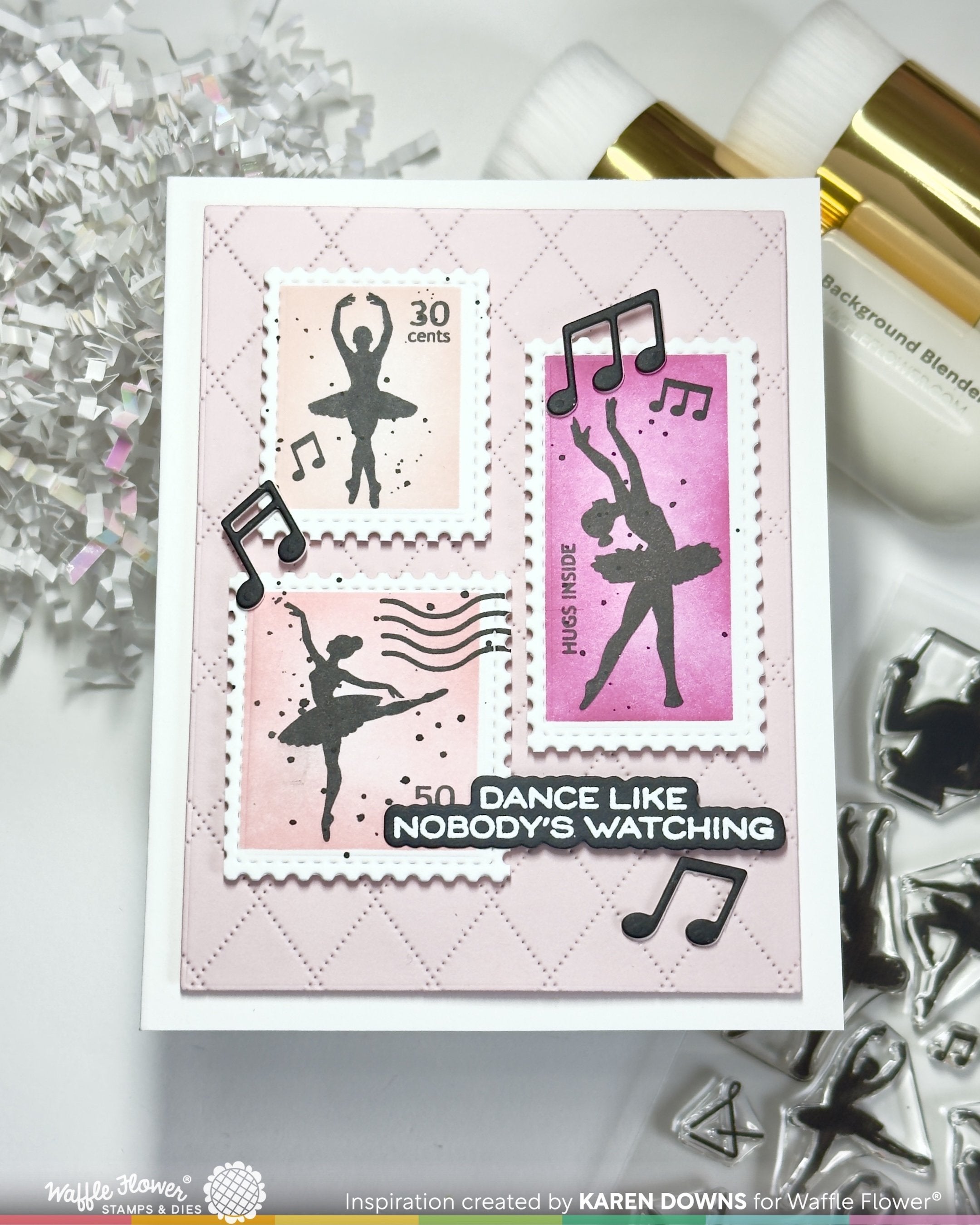 Ballerina Sentiments Matching Die – WaffleFlower.com