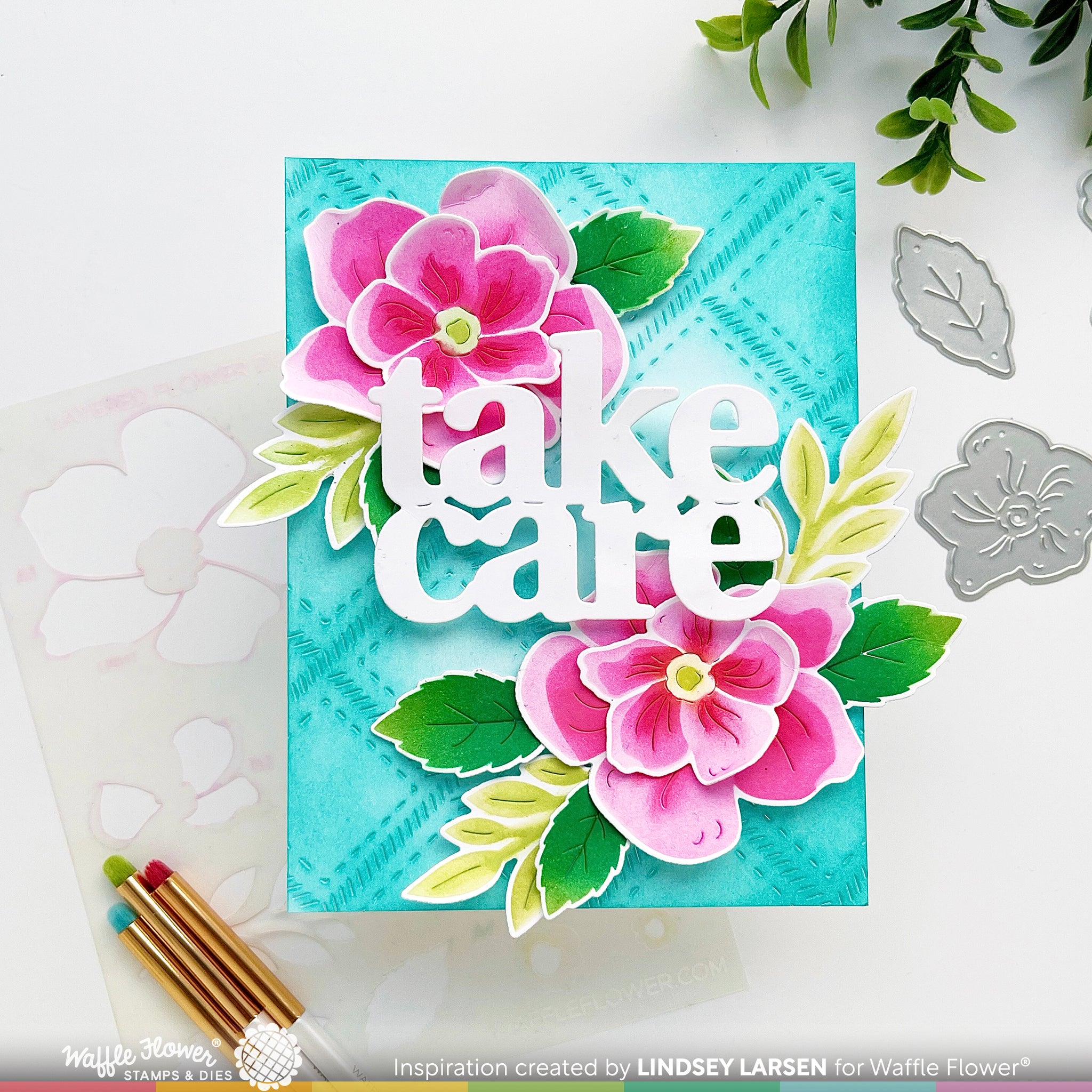 Layered Flower Duo Die-n-stencil – WaffleFlower.com