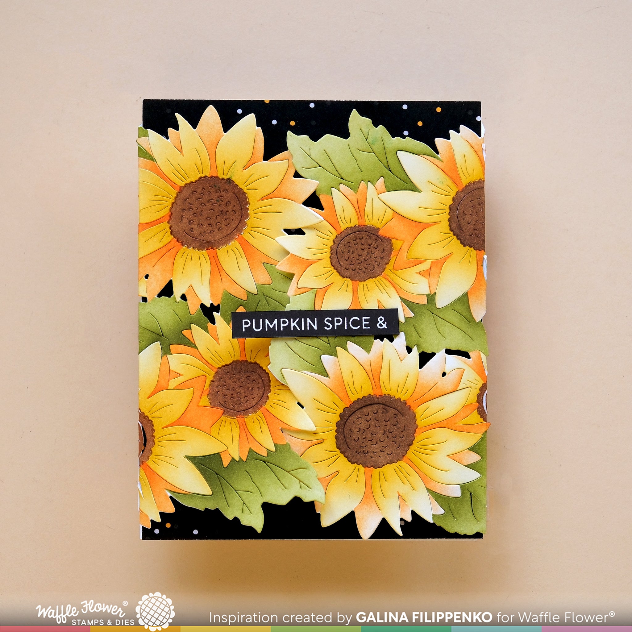 Sunflower Cluster Stencil – WaffleFlower.com