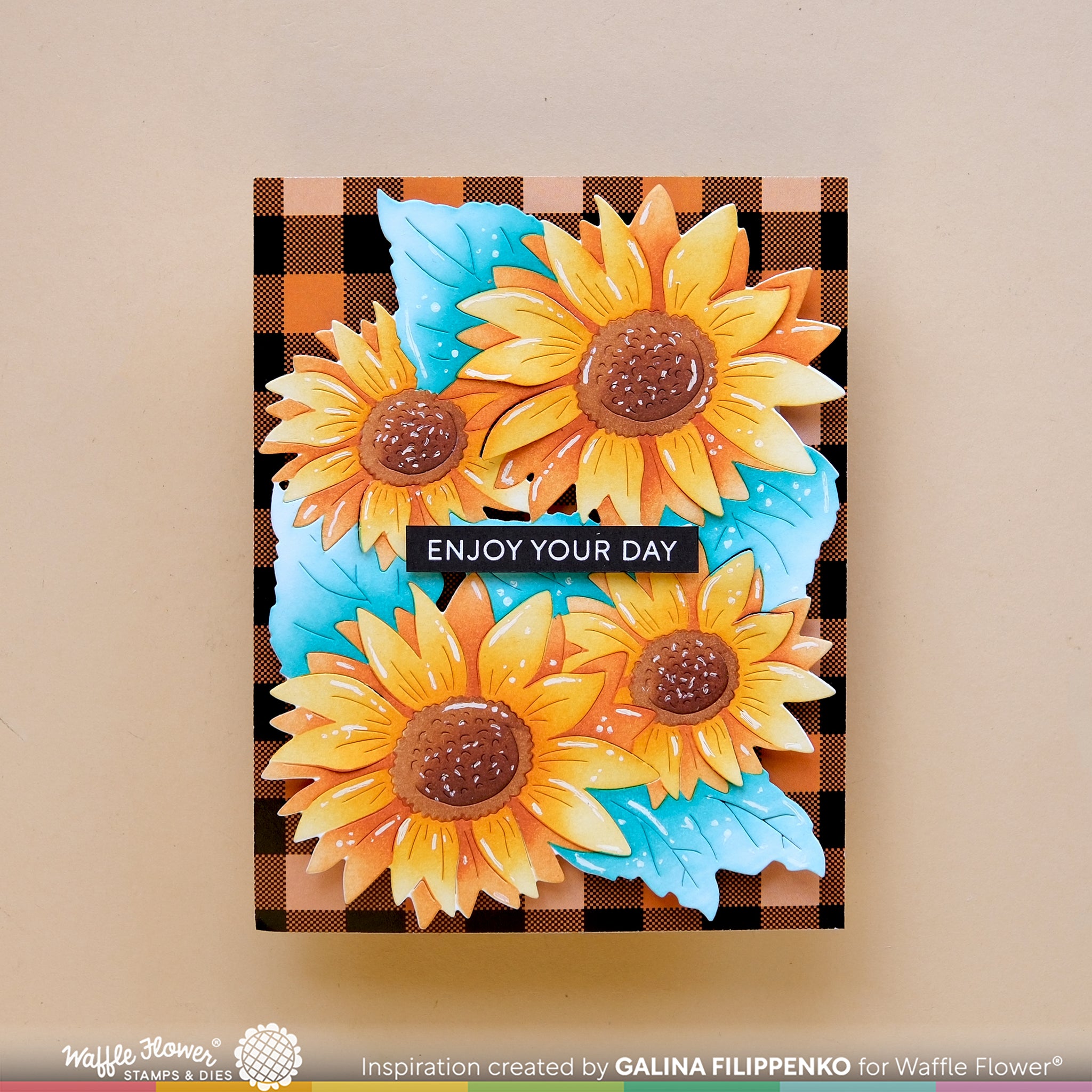 Sunflower Cluster Die – WaffleFlower.com