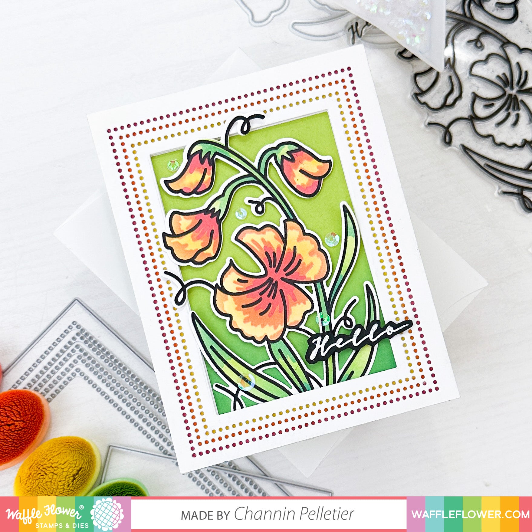 Nesting Dotted Rectangles Die – WaffleFlower.com