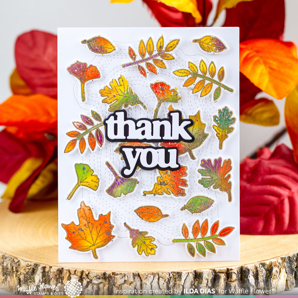 Print & Script Thank You Die โ WaffleFlower.com