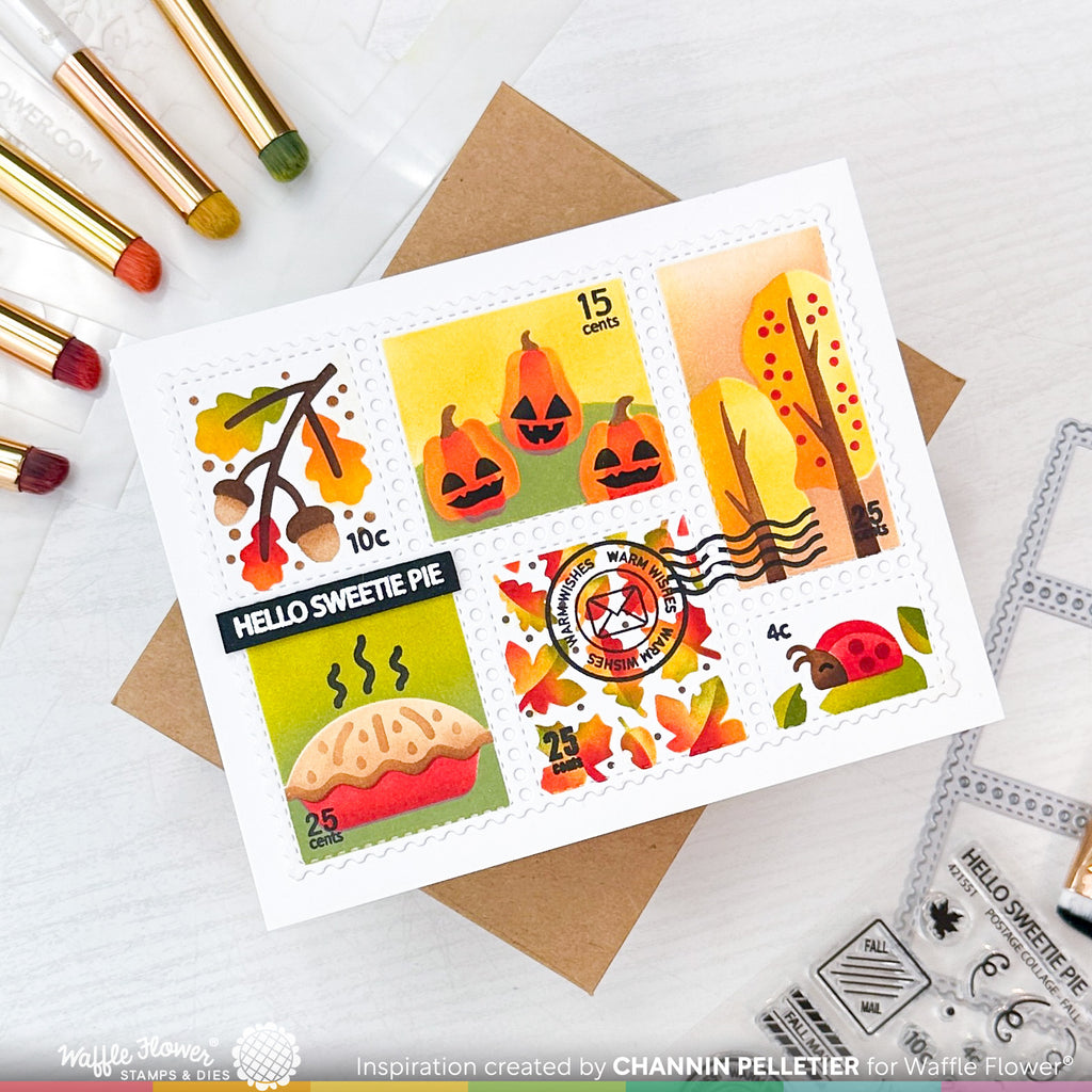Postage Collage for Fall Stamp Set – WaffleFlower.com