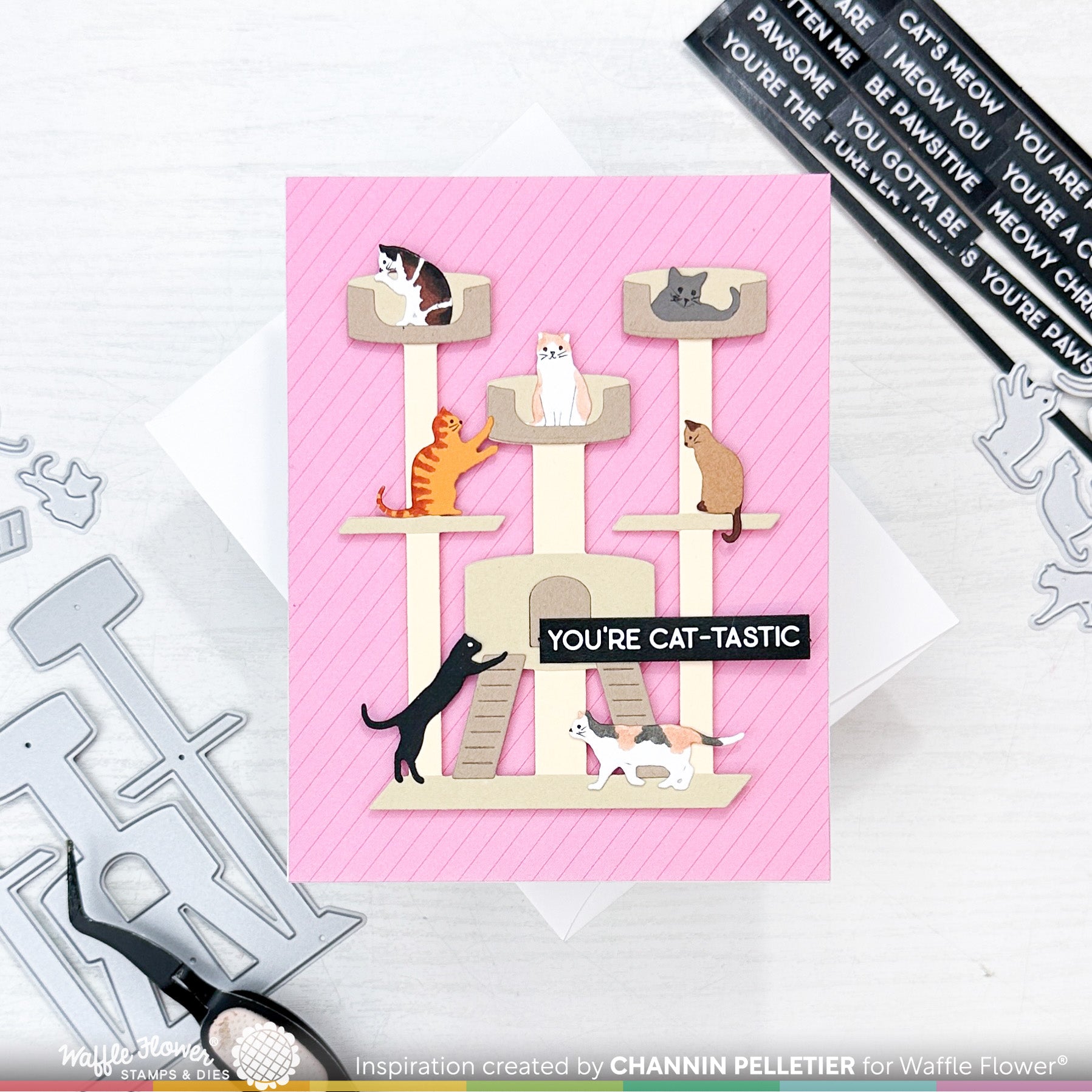 Cat Tree House Die – WaffleFlower.com