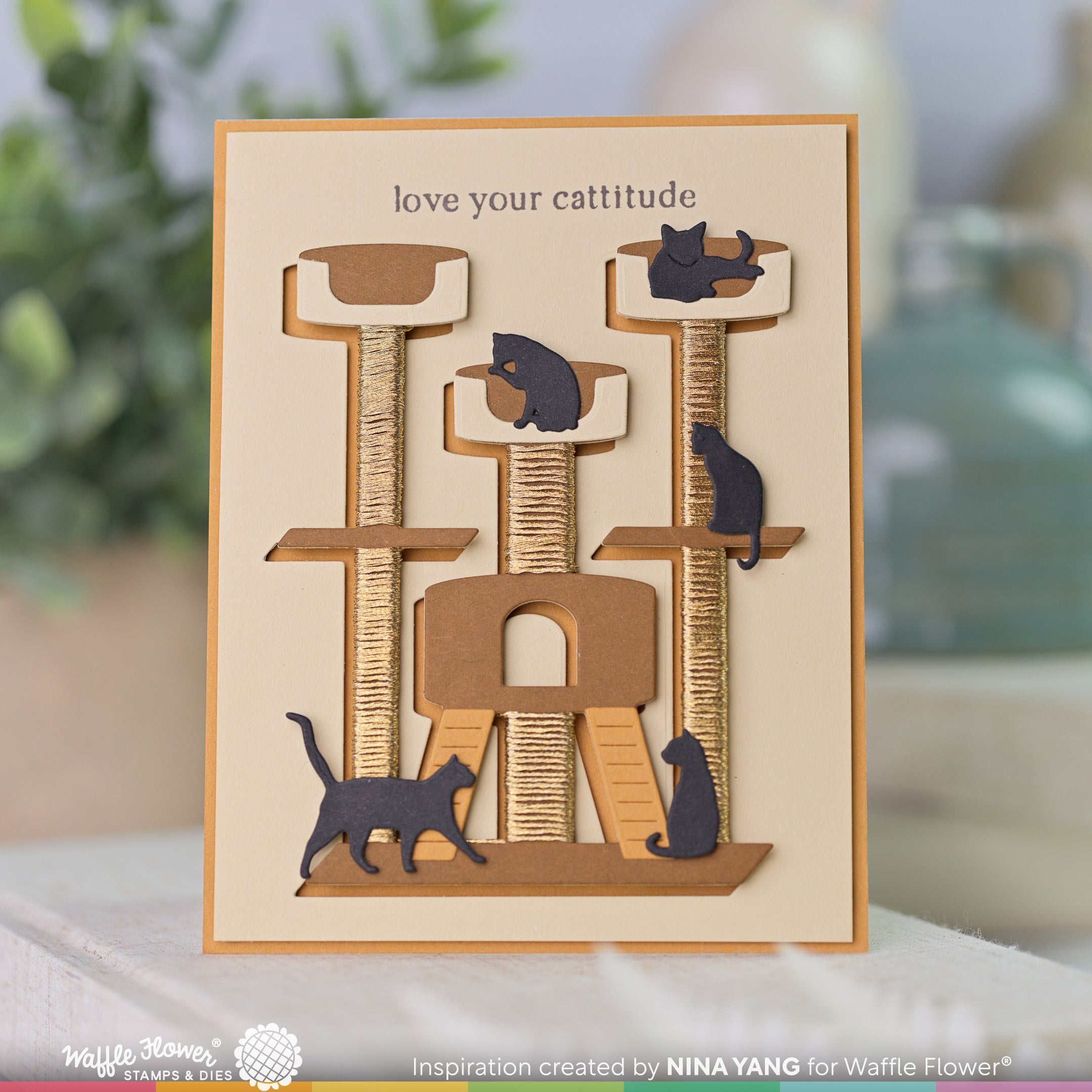 Cat Tree House Die – WaffleFlower.com