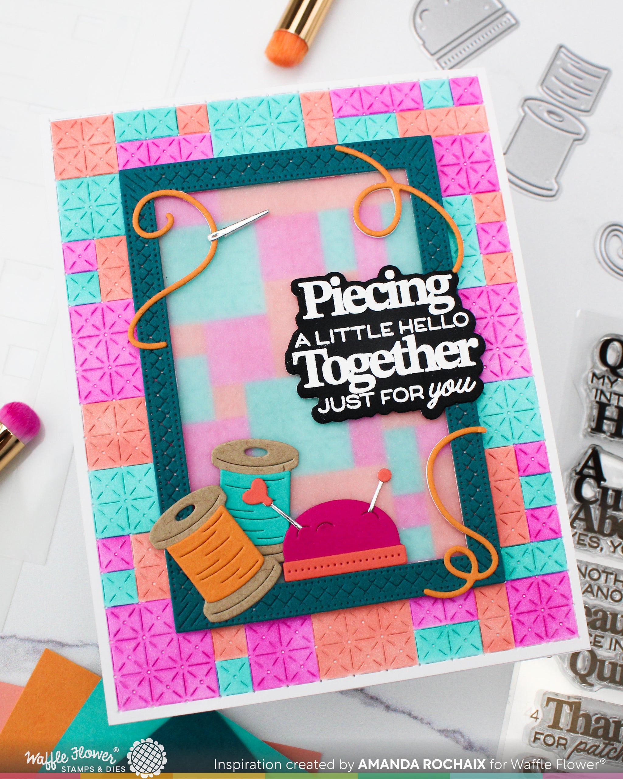 ウィルフリー flower patchwork volume sleeve OP WILLFULLY（ウィルフリー）の「flower patchwork volume sleeve