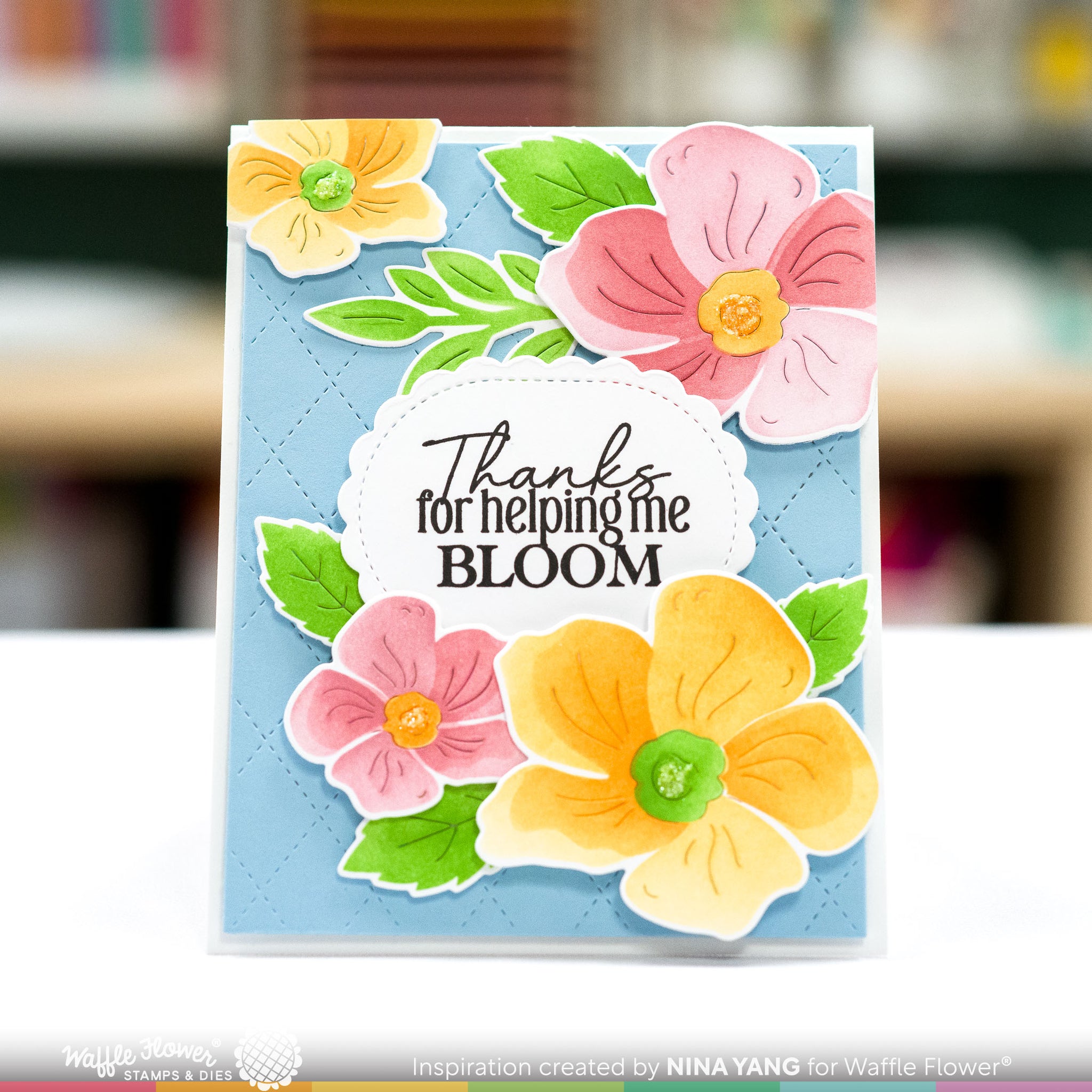 Layered Flower Duo Die-n-stencil – WaffleFlower.com