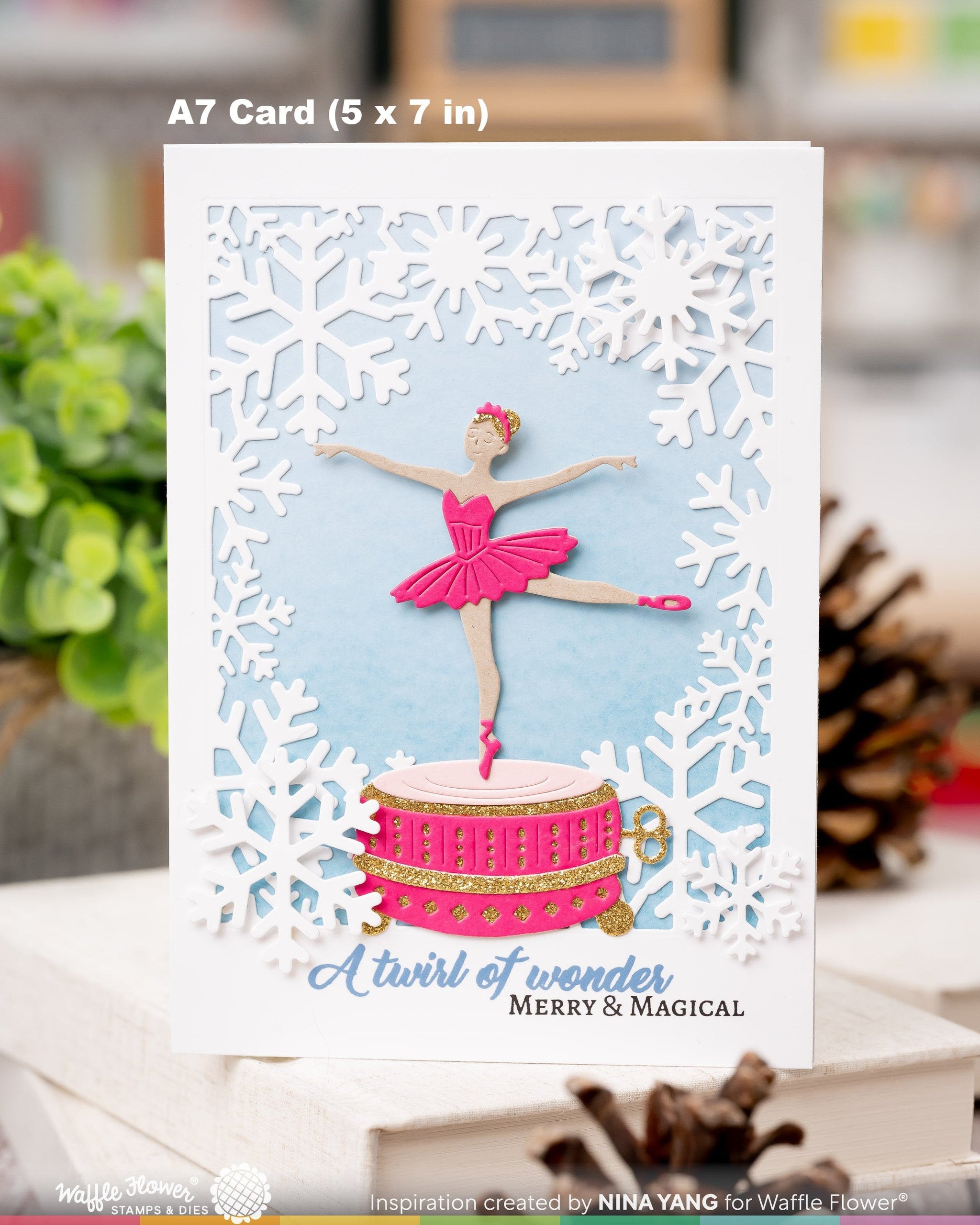 Ballerina Music Box Die – WaffleFlower.com