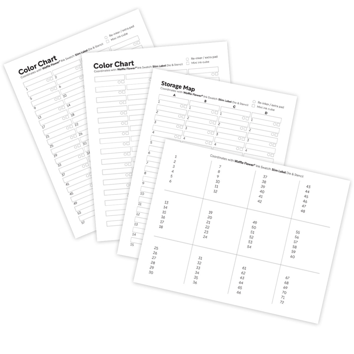 Printable Ink Label Free Printables for Ink Swatch Slim Label Die & Stencil – WaffleFlower.com
