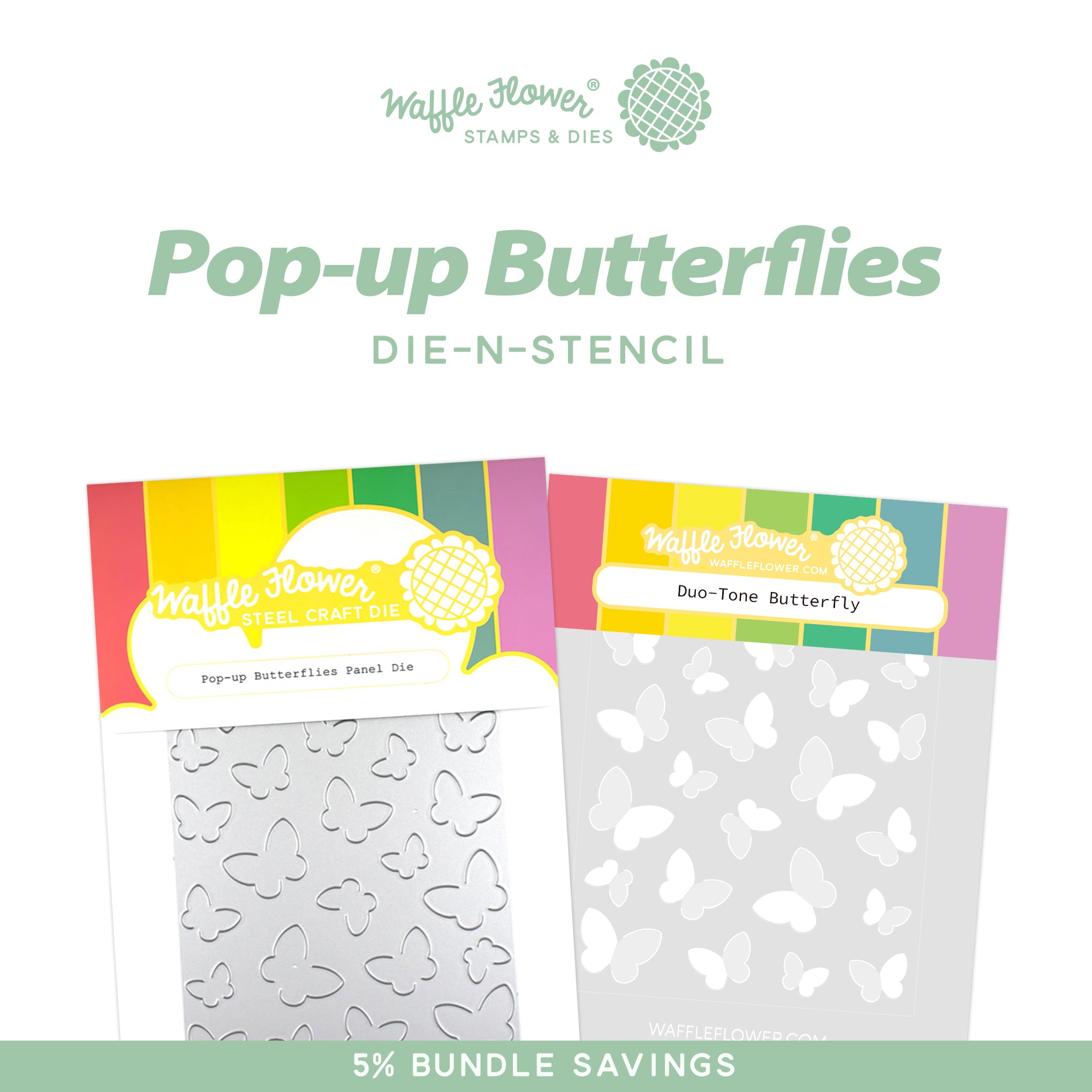 Pop-up Butterflies Die-n-stencil – WaffleFlower.com