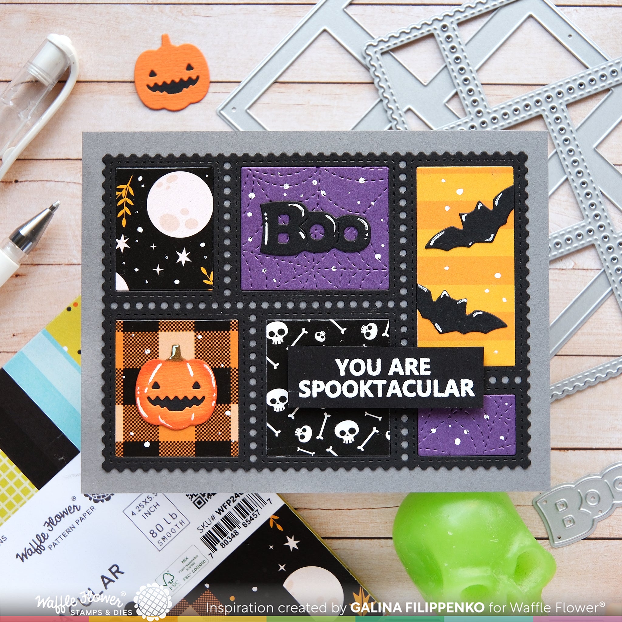 Postage Collage Blocks Die – WaffleFlower.com