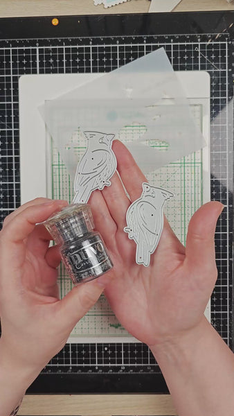 Cardinal Duo Die-n-stencil – WaffleFlower.com