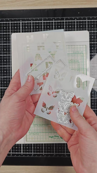 蝶ページ Multiple Butterflies Die-n-stencil – WaffleFlower.com