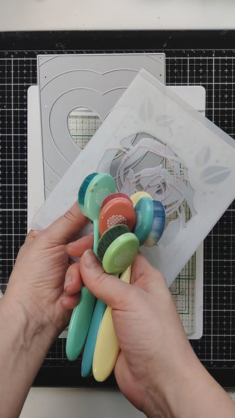 Gradient Heart Panel Die – WaffleFlower.com