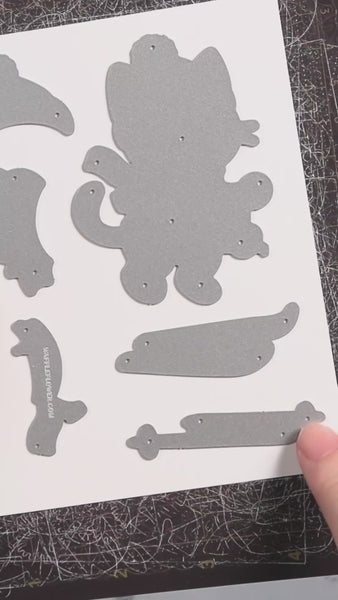 Cool Cat Die-n-stencil – WaffleFlower.com