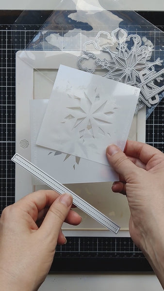 Star Dotted Snowflake Craft Stamp - Simply Stamps