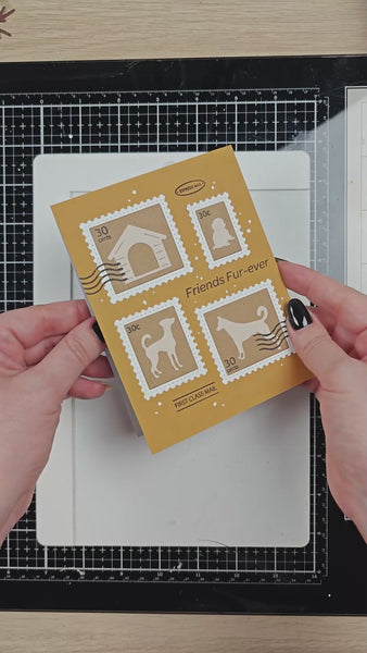 Postage Collage Dog Silhouettes Die – WaffleFlower.com