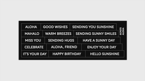 Subsentiments Aloha Diecut – WaffleFlower.com