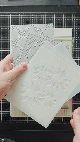 Sunflower Cluster Stencil – WaffleFlower.com