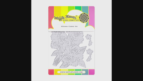 Dunkwell「sketches 24」 Hibiscus Cluster Stencil – WaffleFlower.com