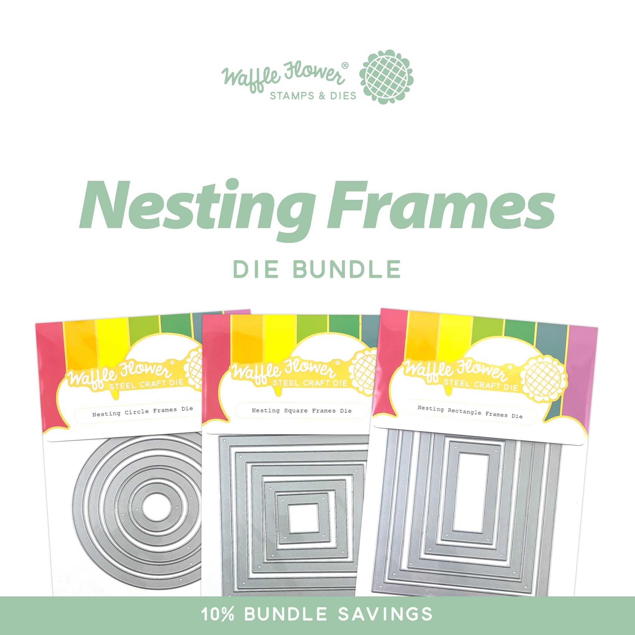 Nesting Frames Die Bundle – WaffleFlower.com