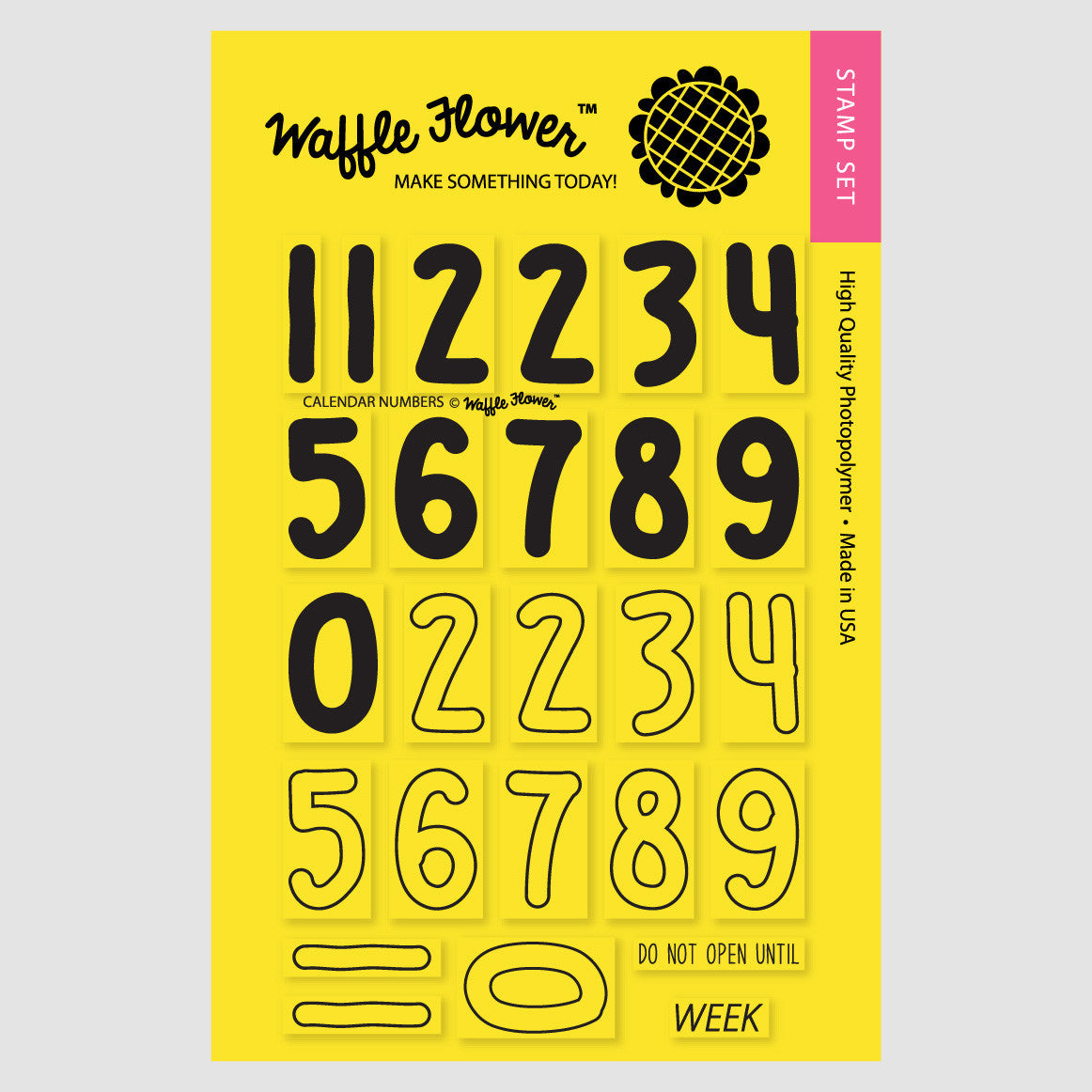Calendar Numbers Stamp Set WaffleFlower calendar-numbers-stamp-set-waffleflower