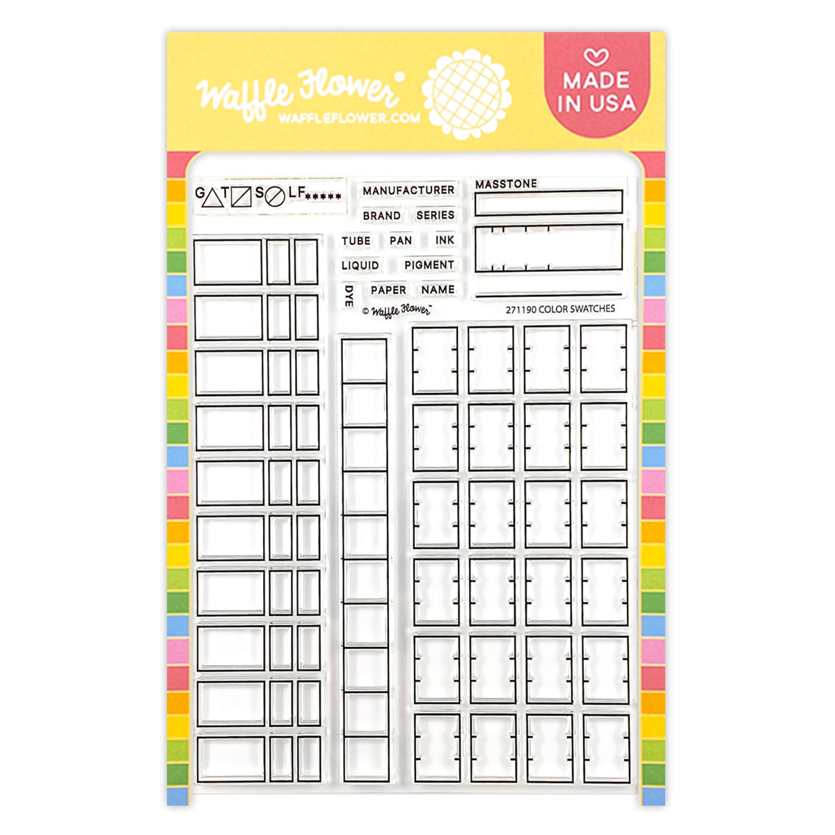 Waffle Flower Crafts Clear Calendar Stamps, 4 x 6