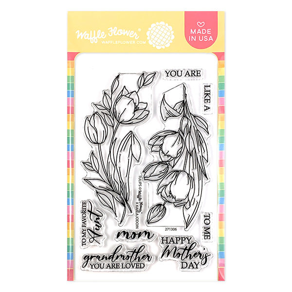 Tulip Silicone Clear Stamp and Die Sets for Card Making, DIY Embossing  Photo Alb