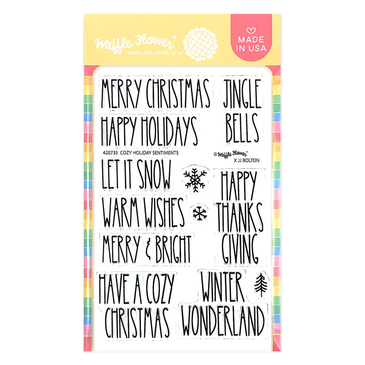 Cozy Holiday Sentiments – WaffleFlower.com cozy-holiday-sentiments-waffleflower-com