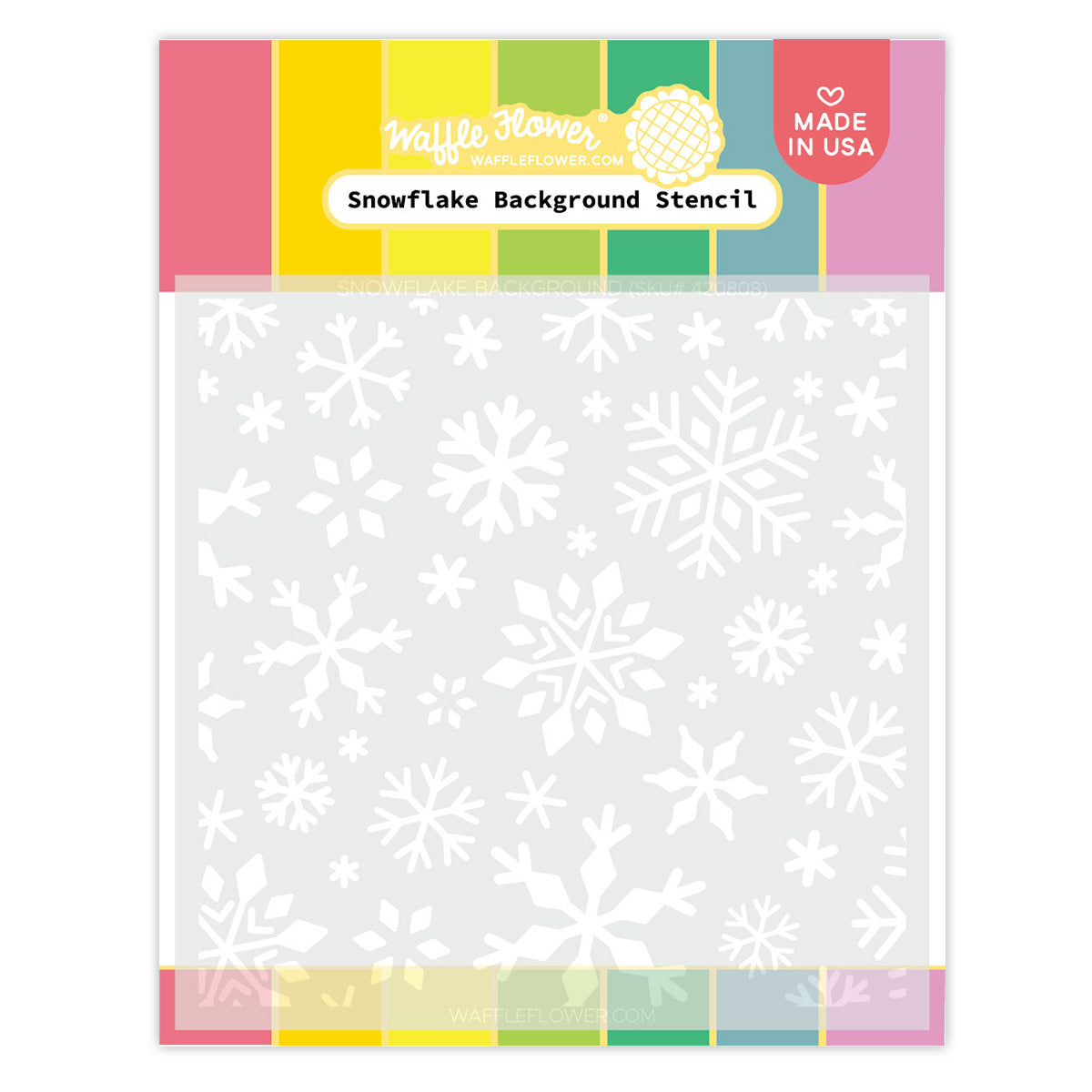 Snowflake Background Stencil