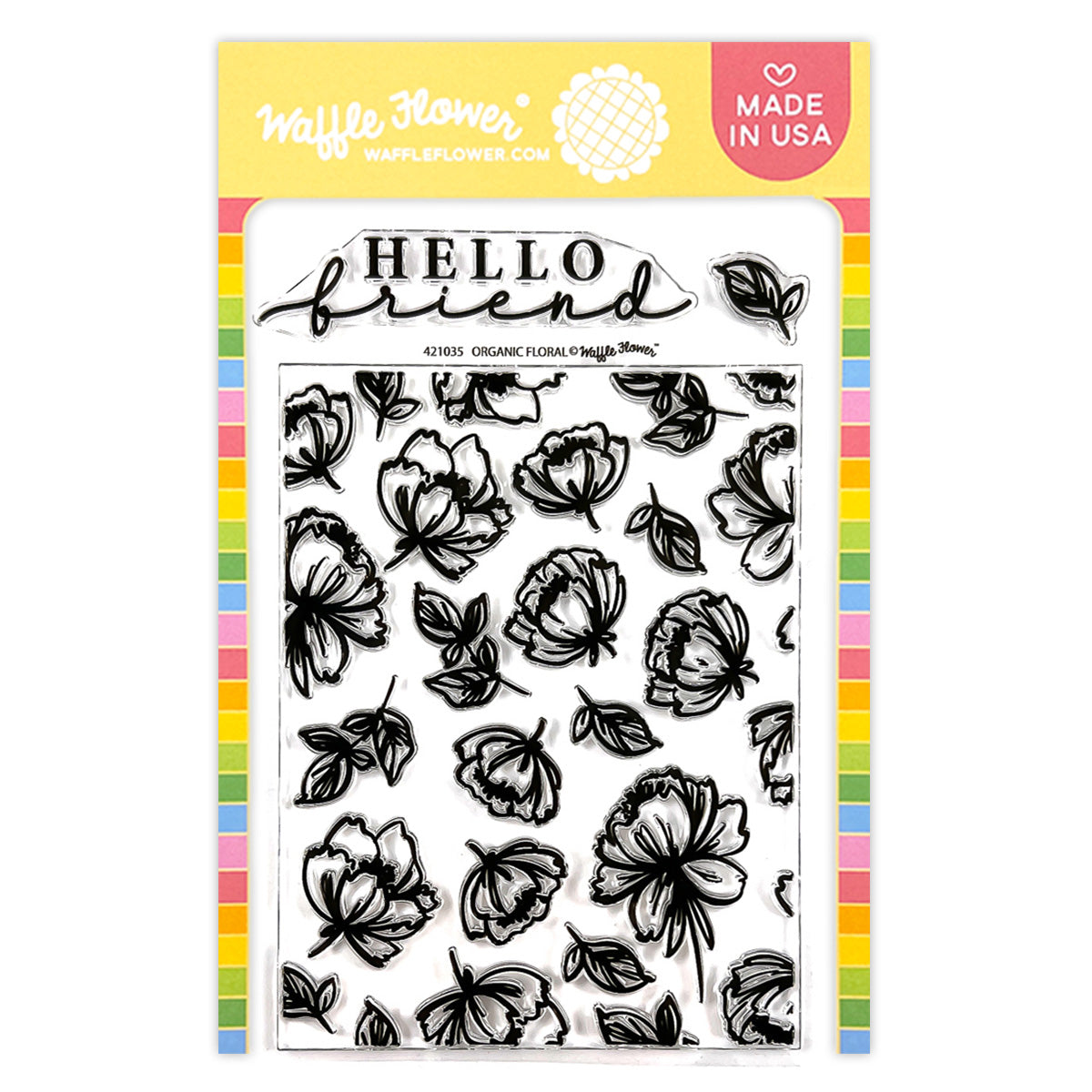 Waffle Flower Crafts - Clear Photopolymer Stamps - Chrysanthemums