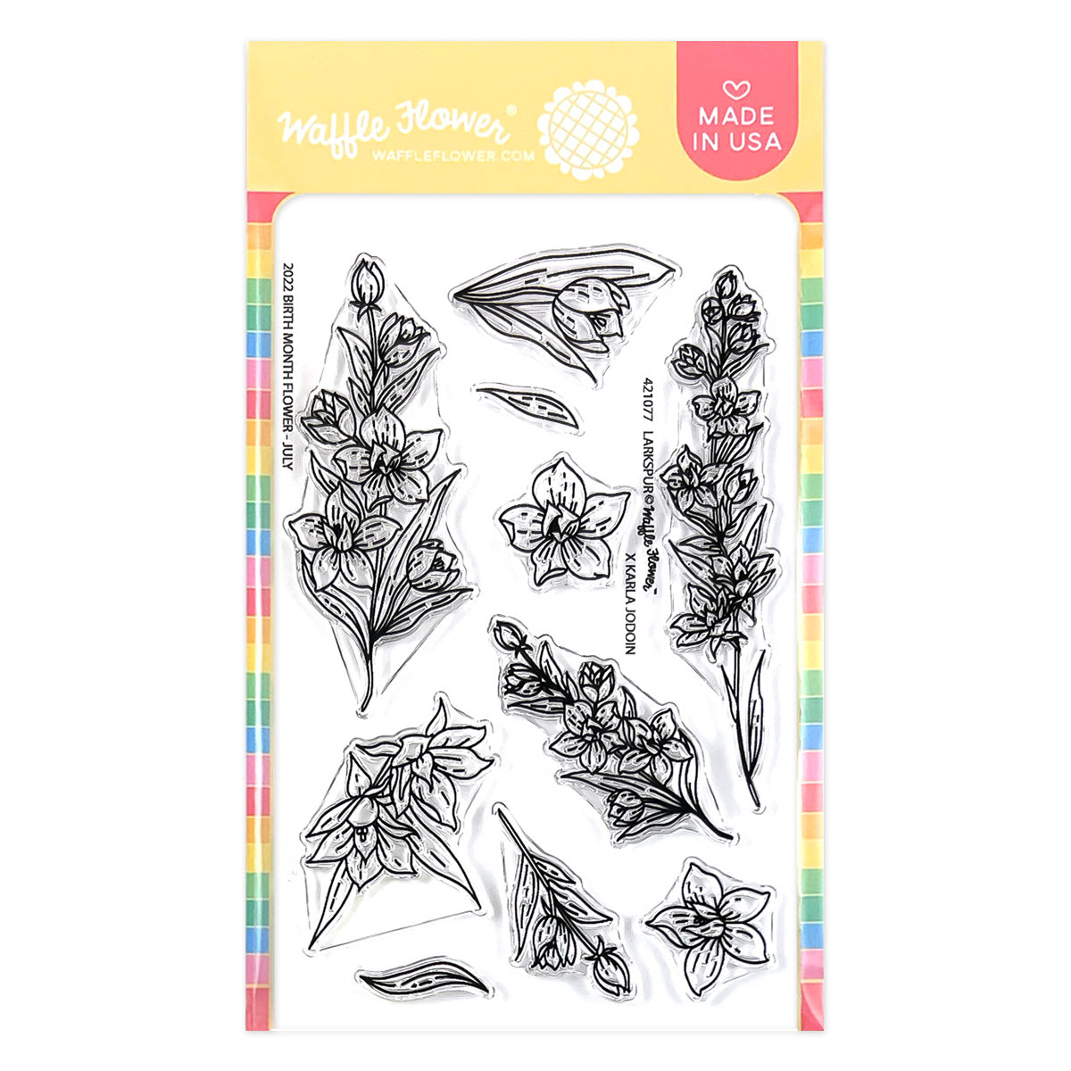 Waffle Flower Crafts Clear Stamps 4 inchx6 inch-Tulips