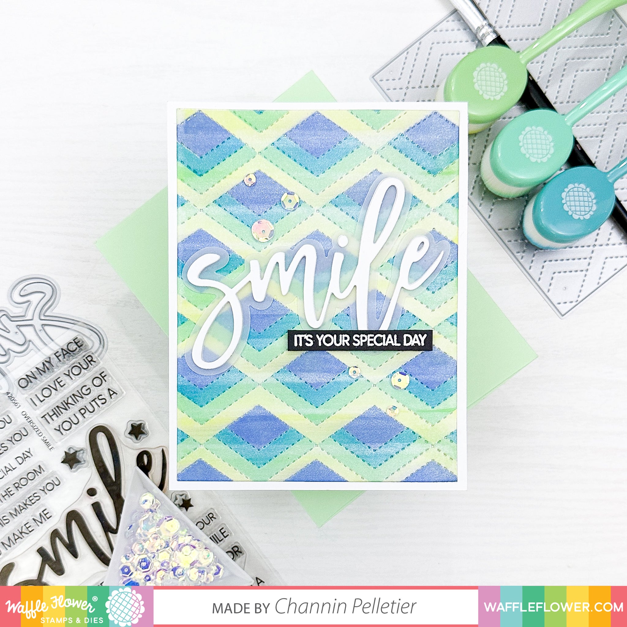 Quilted Zigzag Texture Die – WaffleFlower.com