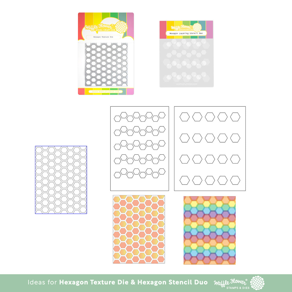 Honeycomb Hexagon Stencil — Plum Island Transfers