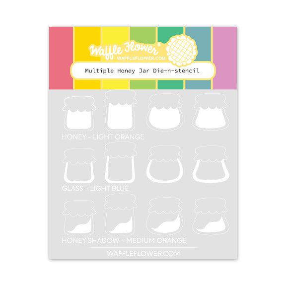 Honey Jar Die & Stencil Honey Jar Die & Stencil