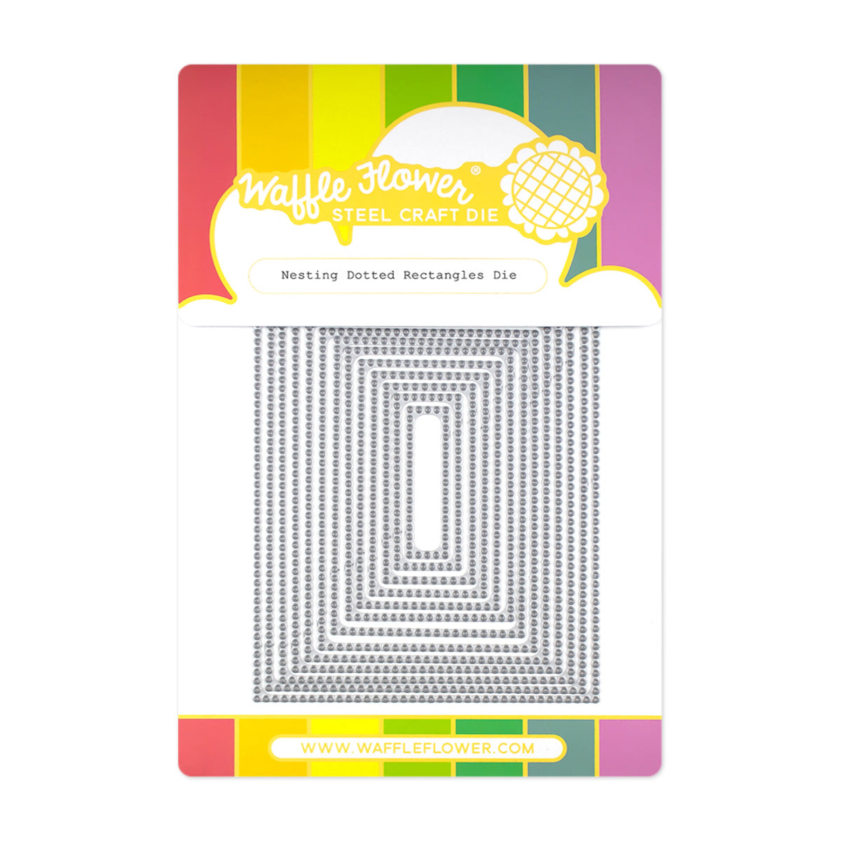 Nesting Dotted Rectangles Die – WaffleFlower.com