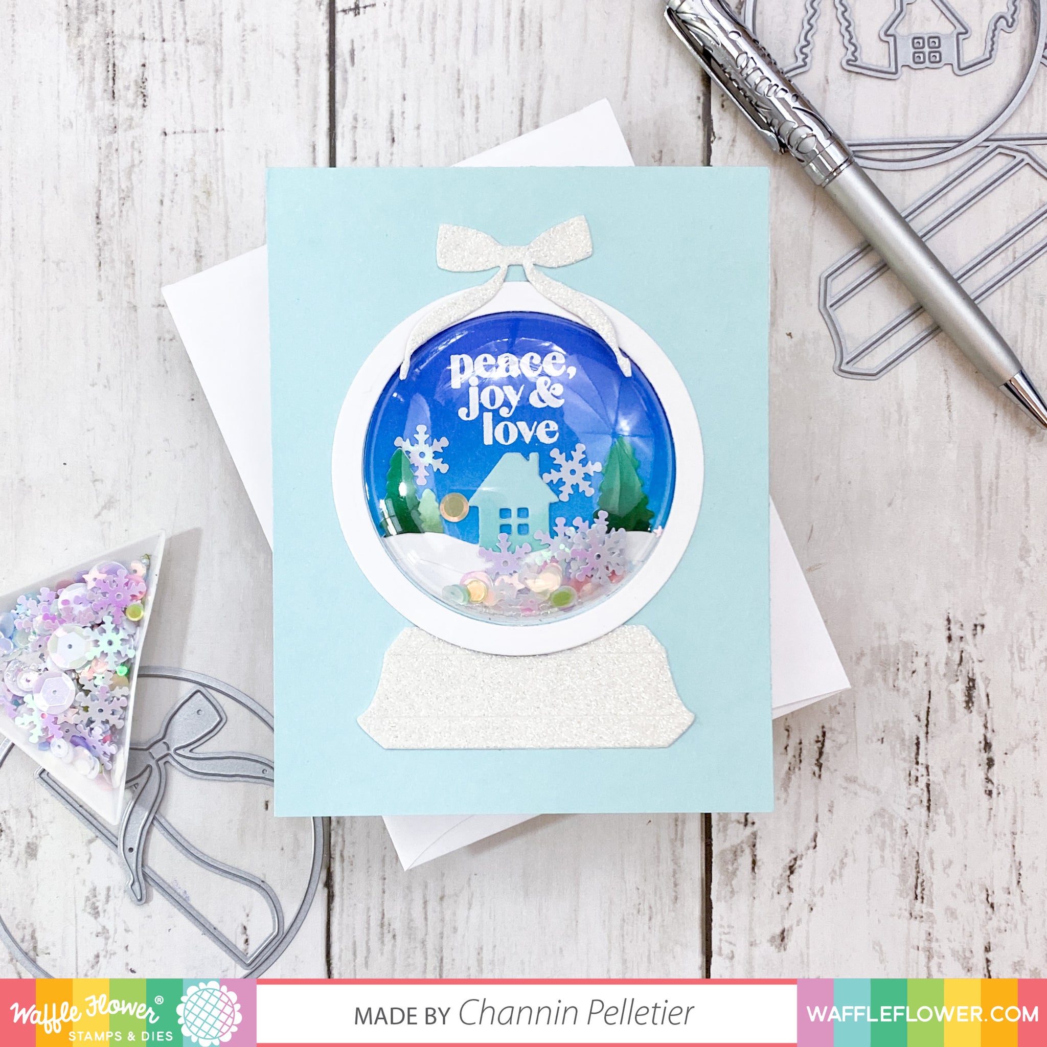 Shaker Circle Christmas Add-on Die – WaffleFlower.com