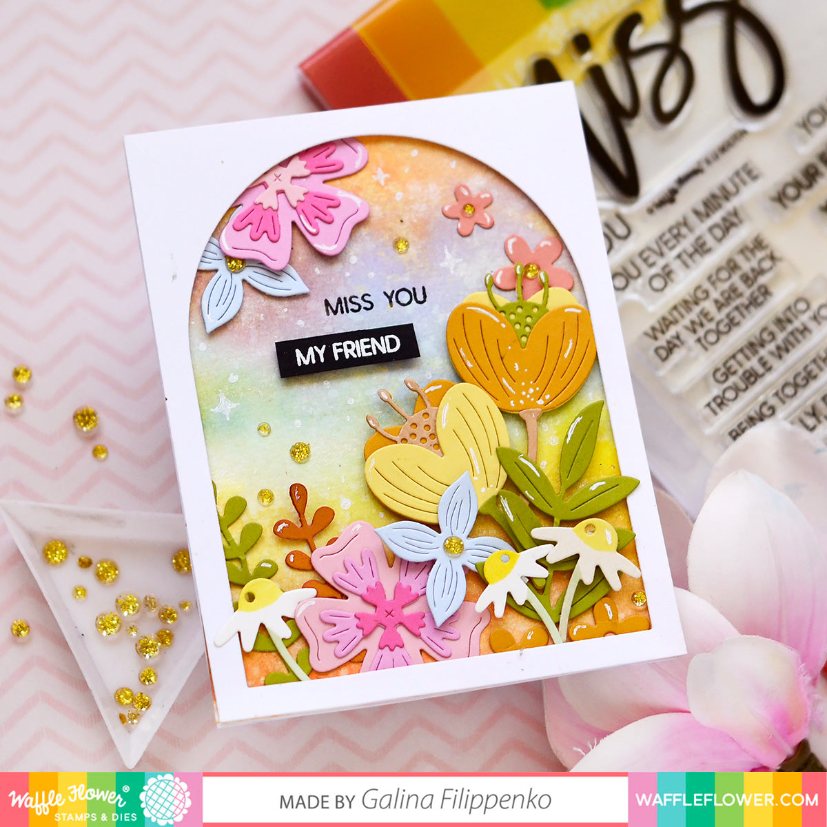 Layered Flowers Die – WaffleFlower.com