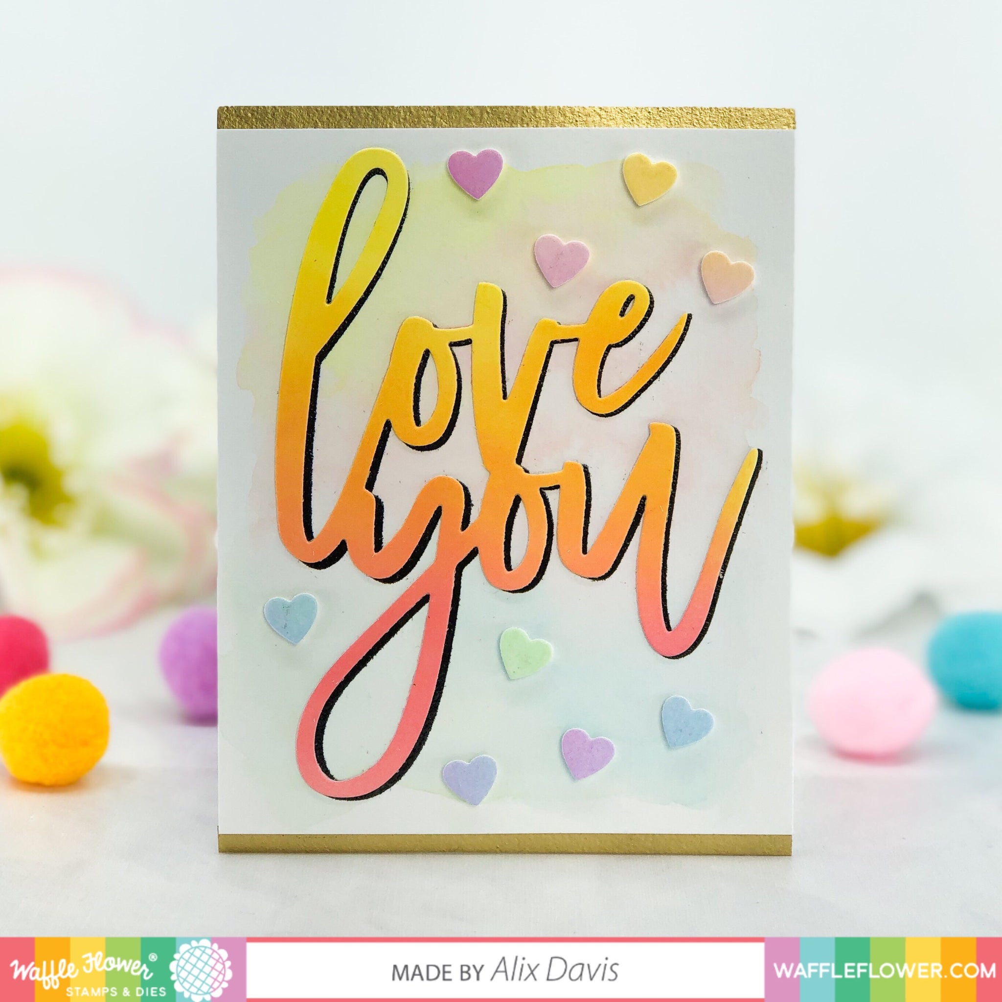 Oversized Love Word Die – WaffleFlower.com