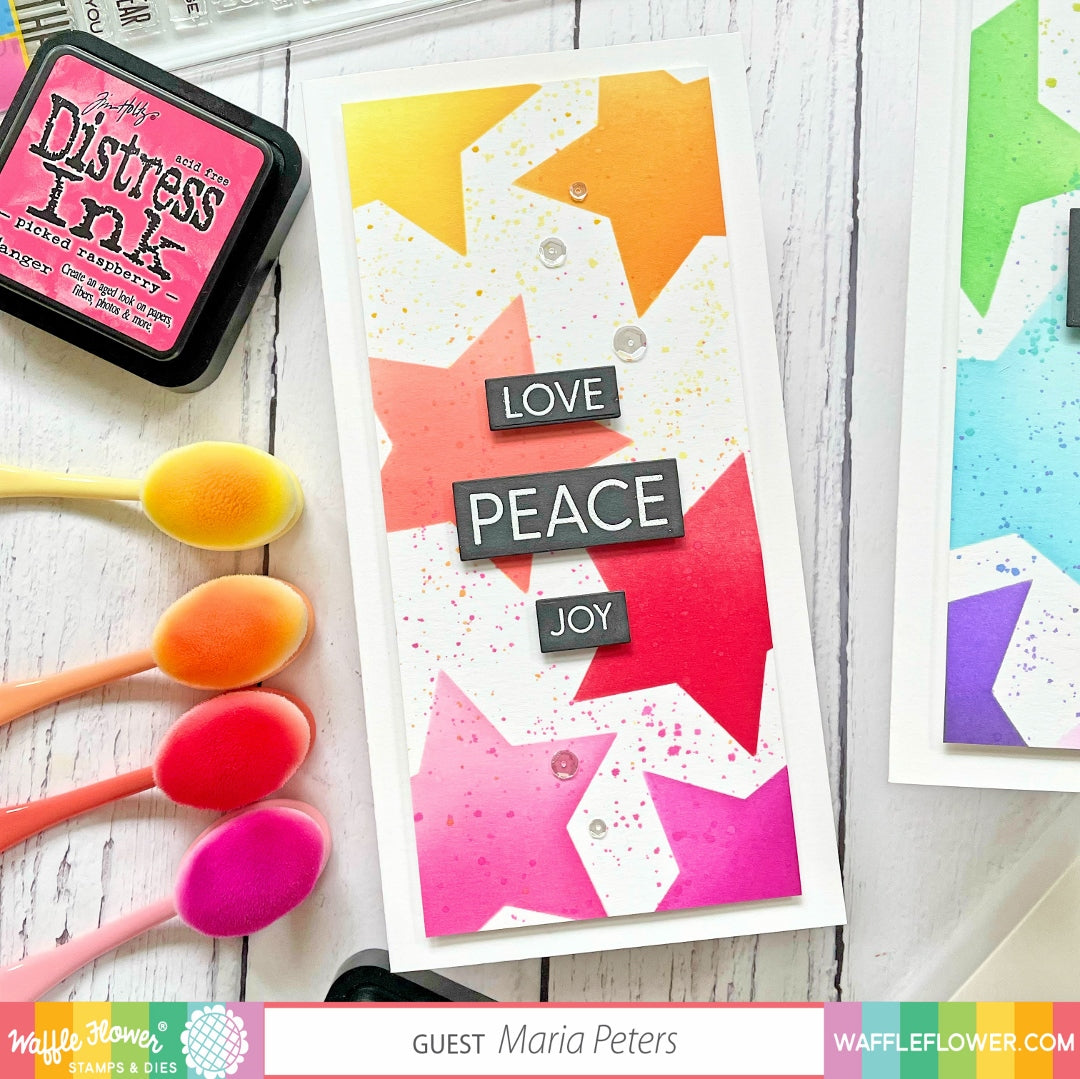 Peace + Love Stamps Card