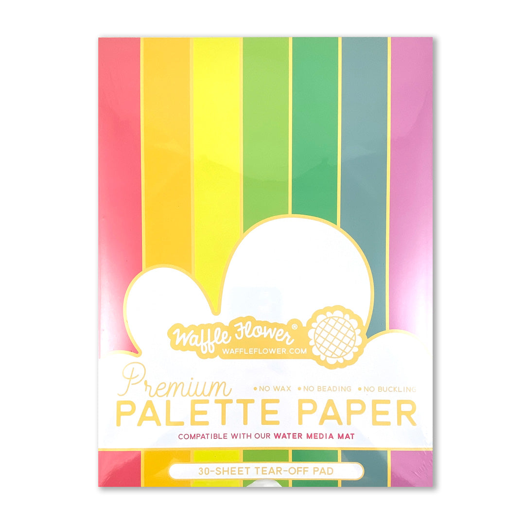 Waffle Flower Premium Palette Paper Pad 9x12 30/Pkg-White